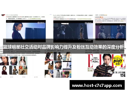 篮球明星社交活动对品牌影响力提升及粉丝互动效果的深度分析